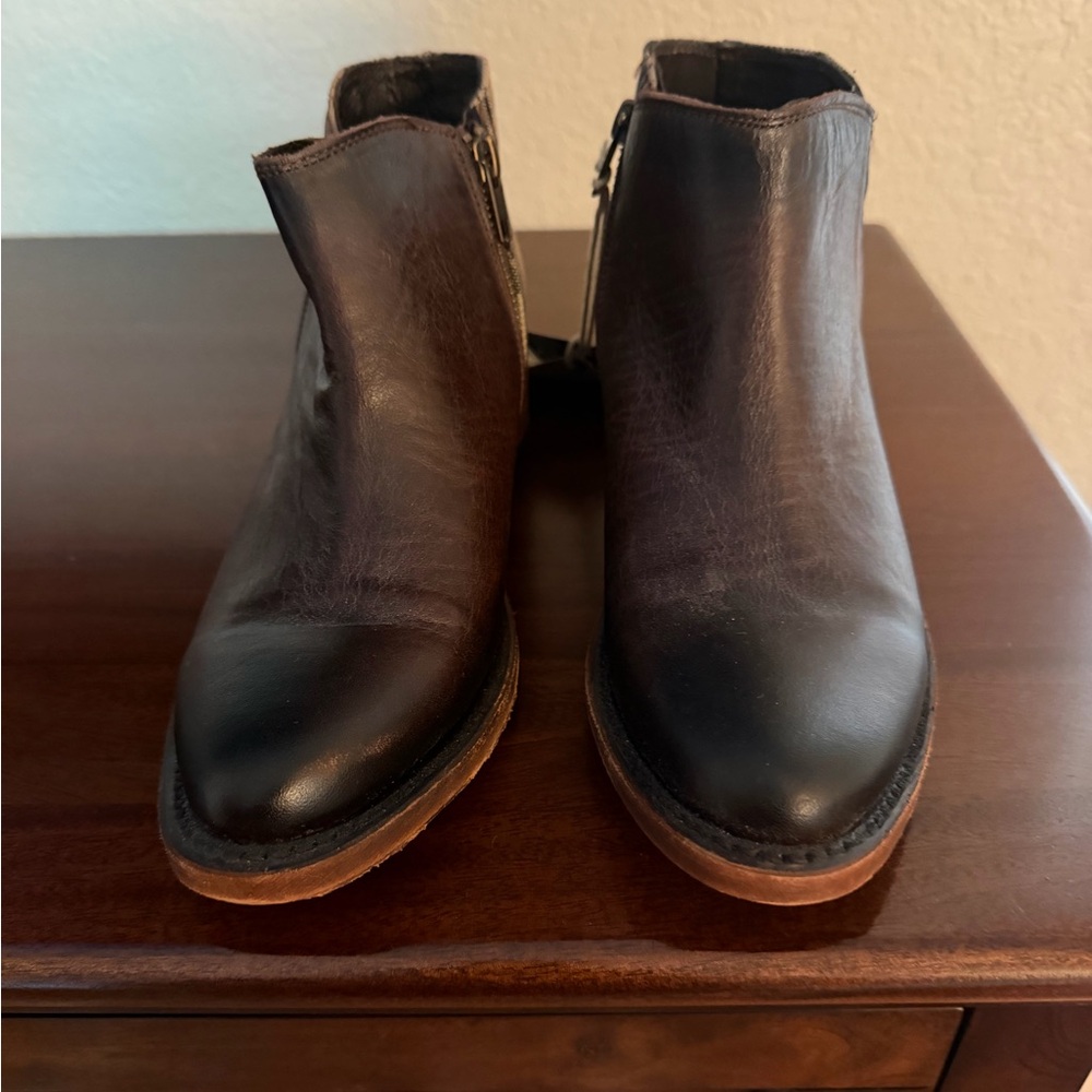 Sundance Black and Brown Ankle Boots